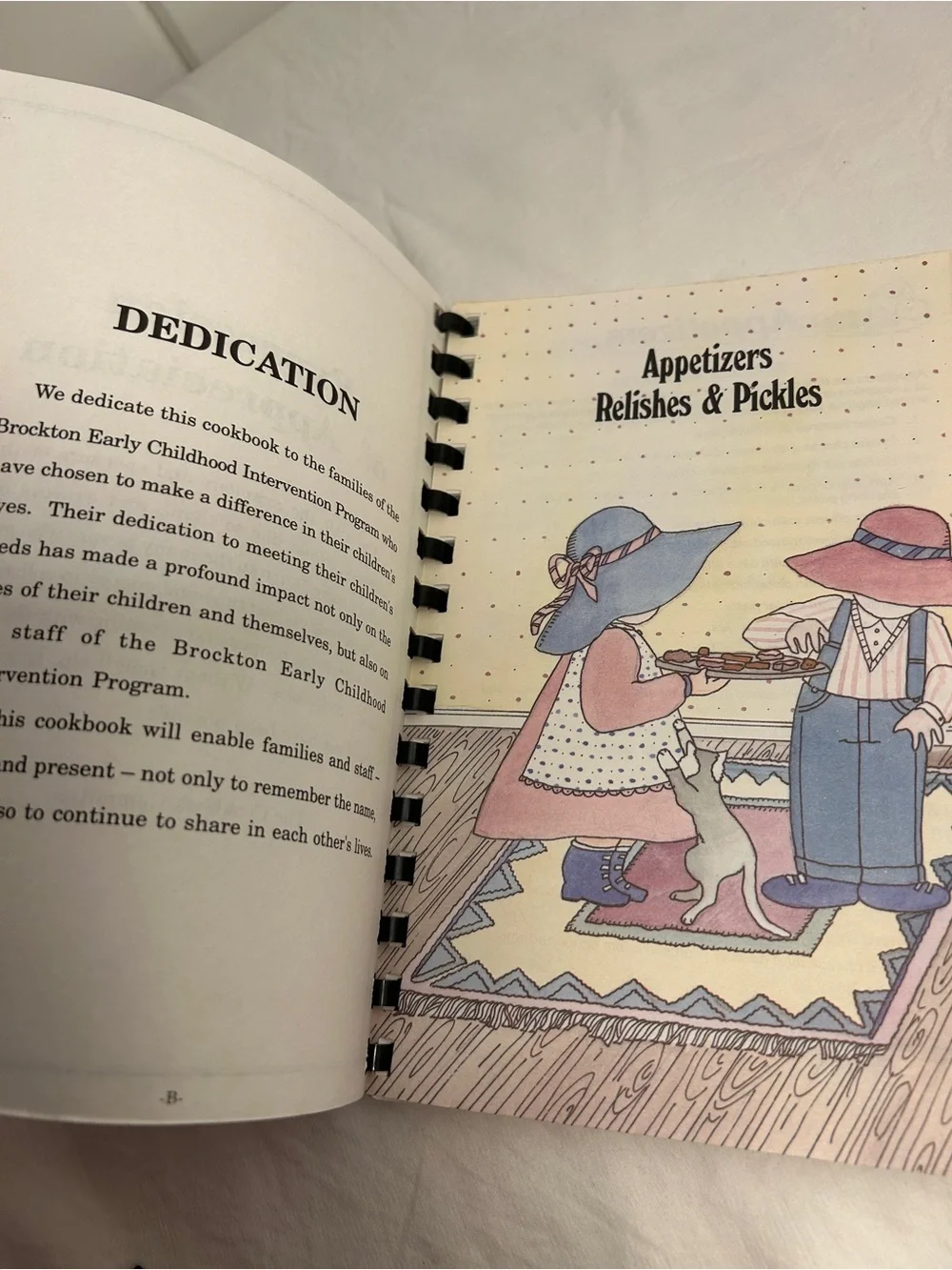 Vintage Seasoned With Love Cookbook Brockton MA New England recipes folk art